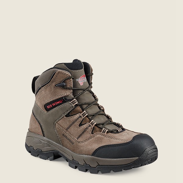 Red Wing Hiking Boots Truhiker - 6-Inch Waterproof Safety Toe - Grå Brune - Herre 3901-UJFAM